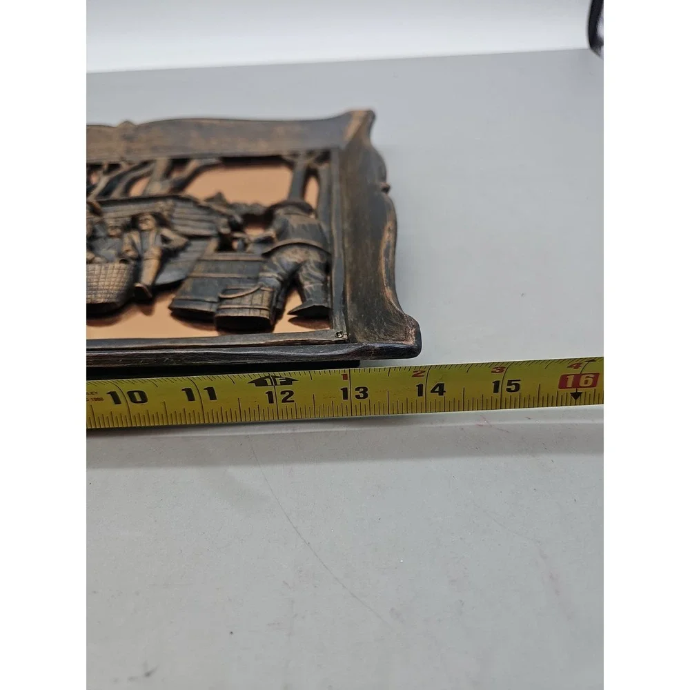 Vintage Coppercraft Guild Copper 3D Wall Art Maple Sugar Time 14x10